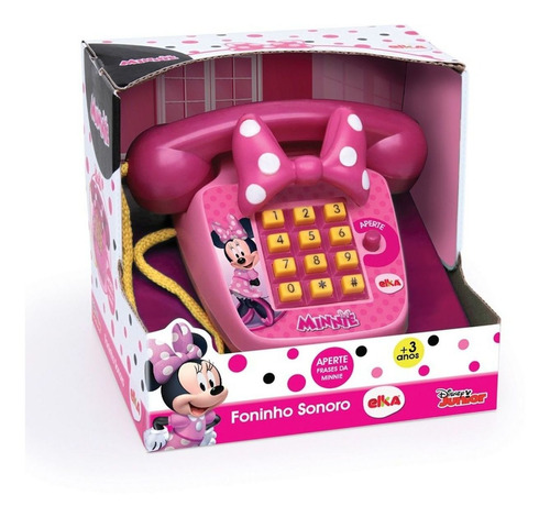 Telefone Infantil Foninho Sonoro Minnie - Elka