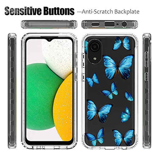 Funda Para Galaxy A03 Core Sm-a032f Azul Plastico-02