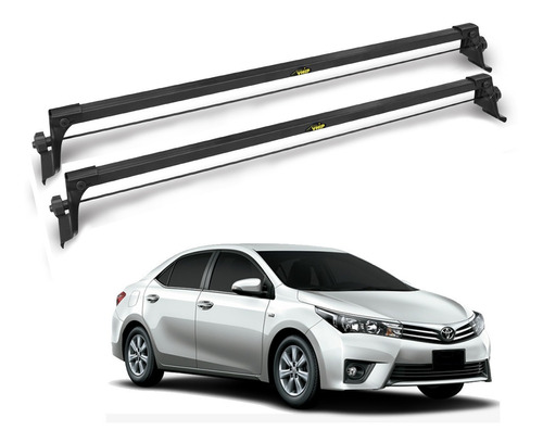 Rack De Teto Toyota Corolla Instalado Entre Portas 2015 2016