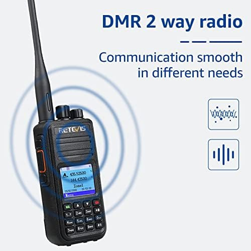Retevis Rt3s Radio Dmr De Doble Banda, Radio Analógica De 2