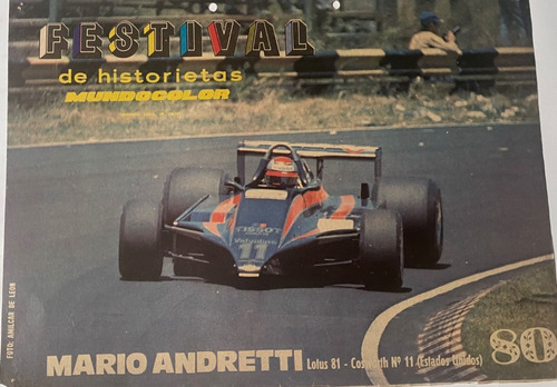 Automovilismo Mario Andretti 1980 Clipping N° 80  Mv