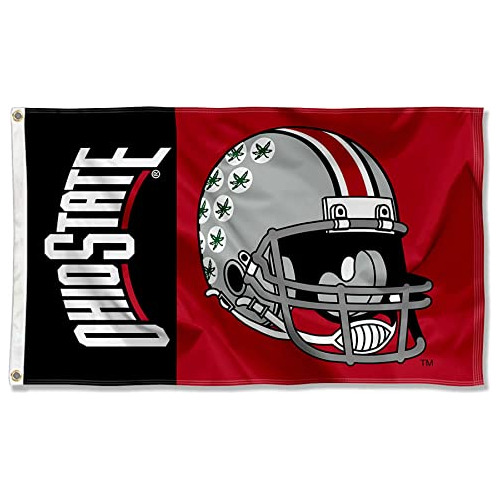 Bandera Del Casco De Fútbol De Buckeyes Del Estado De ...