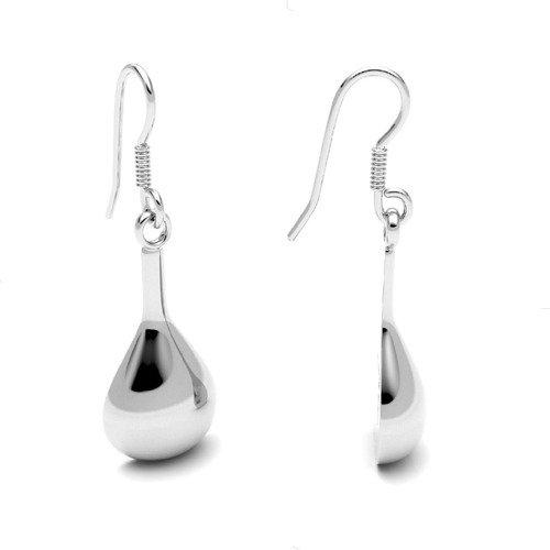 Imagen 2 de 10 de Aretes Largo De Plata Ley .925 Agálea Mujer