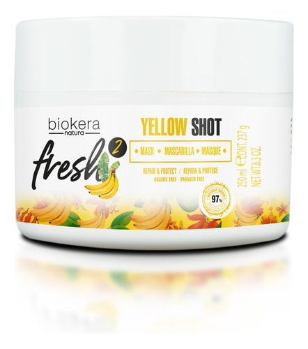 Masarilla Yellow Shot Cabello Dañado Rizado Salerm Biokera