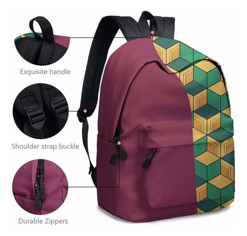 Mochila Anime Estudiantes Bolsas Demon Slayer Varios Modelos