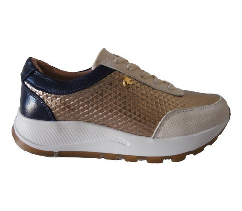 Tenis Sneakers En Cuero Para Mujer Calzado Guerreros Lf-001 