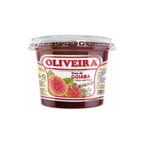 Dulce De Fruta Cremoso Oliveira 400gr Guayaba Manzana Brasil