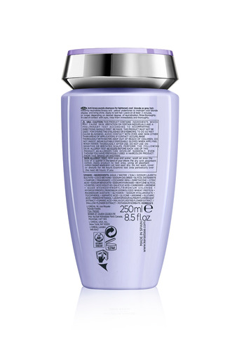 Imagen 1 de 2 de Shampoo Kérastase Blond Absolu Bain Ultra-Violet en botella de 250mL por 1 unidad