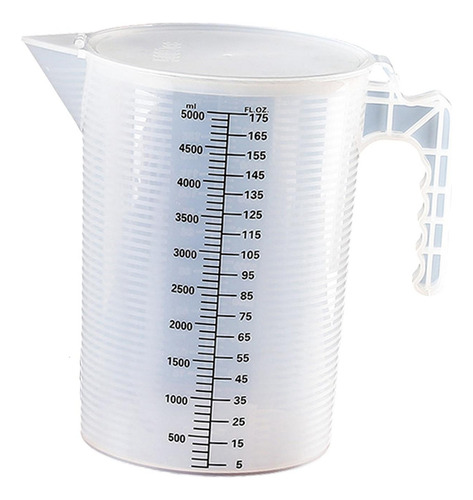 Jarra De Plástico Transparente Con Tapa De 5000 Ml Para