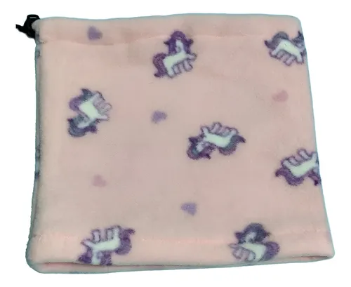 Cuello Abrigo Cubre Cuello Gorro Pasamontañapolar Para Niños Rosa Estampado Hasta 10 Años