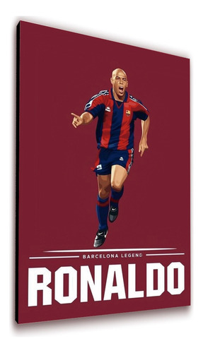 Cuadro 50x30 Cms Decorativo Ronaldo Legend