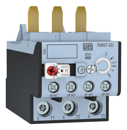Relé Térmico Sobrecarga RW67-2D3-U057 40 - 57a - P/ CONTATOR WEG CWM50-80