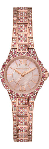 Reloj Michael Kors Camille Mk7274 Para Dama Color De La Correa Oro Rosa