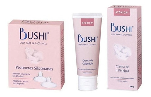 Bushi Pezoneras Siliconas + Crema Calendula 100g