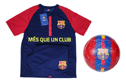 Kit Barcelona Símbolo Conjunto + Bola Infantil Oficial