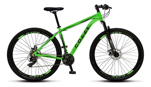Bicicleta Colli Atalanta, Aro 29 Aero, Freio A Disco, Quadro Cor Verde