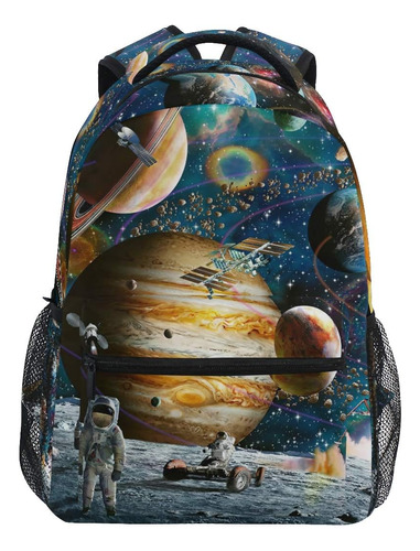 Mochila Galaxy Space Astronaut Mochila Escolar Para Niños Y 