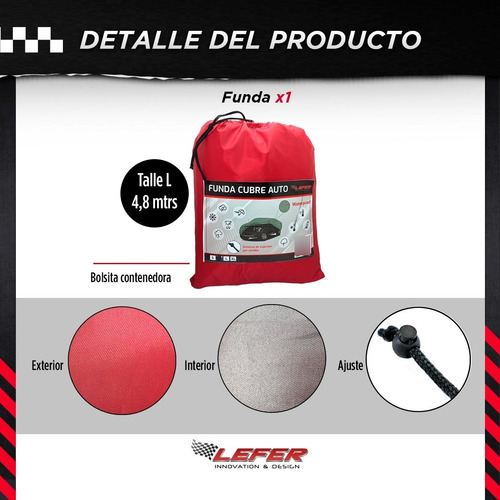 Imagen 4 de 8 de Funda Cubre Auto Impermeable Uv P/ Jeep Compass + Bolso L