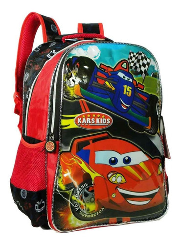 Mochila Escolar Infantil Menino Formula 1 Kars Kids Costas G