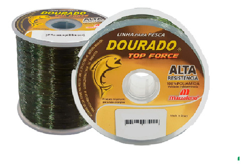 Linha Pesca Dourado Top Force 0,35 Mm Verde 926 M 19,2 Lbs