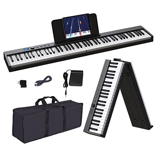 Konix Piano Piano Plegable 88 Key Size Full Size Semi-weight