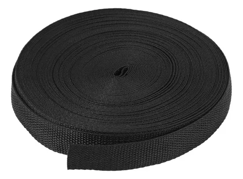 Sangle Nylon 25mm X 10m + 10 Boucles Plastique - Pour Sac à Dos, Bricolage, Ceinture, Sécurité
