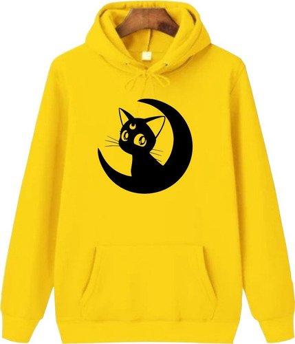 Buzo Saco O Hoodie Capotero Sailor Moon - Gata Luna