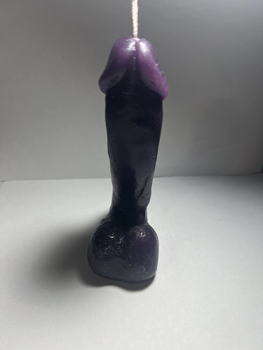 Masculino Genital Candle 6  Alto Purpura