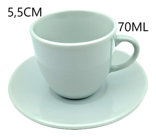 Imagen 5 de 5 de Juego De Tazas Para Café Con Pocillos 12 Piezas 70 Ml