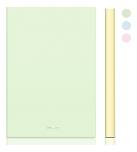 Libreta Tipo Piel Deli Cuaderno A5 Notebook Pastel 96h Color Verde Pastel