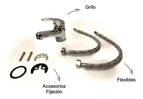 Grifería Monocomando Baño Lavatorio Canilla Premium Cromo Gx