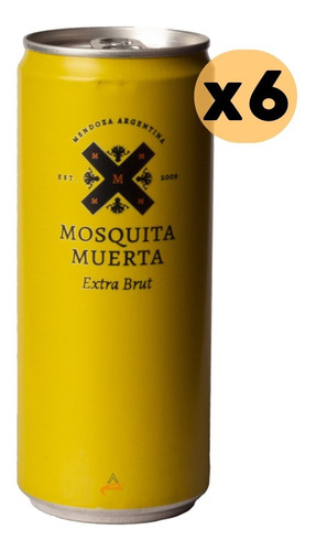 Vino Mosquita Muerta Espumante Extra Brut Lata 6x310 Ml