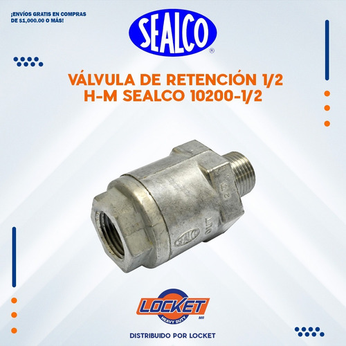 10200-1/2 Válvula De Retención 1/2 H-m Sealco,
