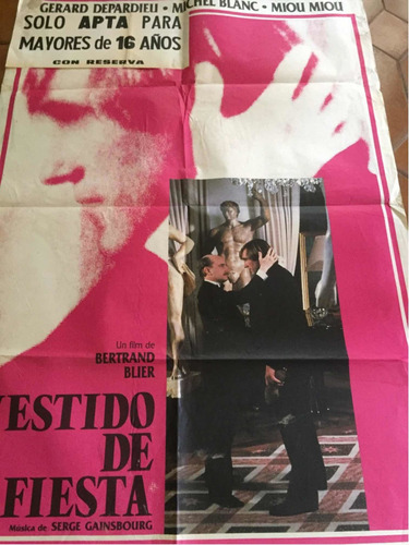  Poster Vestido De Fiesta Gerard Depardieu Original