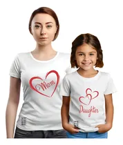 Comprar Pack 2 Polos Dia De La Madre Mamá Hijo Hija Corazon