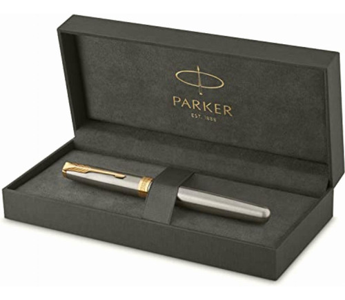 Parker Sonnet Medium Nib Stainless Steel Gold Finish Trim