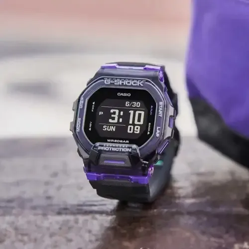 Relógio masculino Casio GBD-200sm-1a6dr, cor da pulseira G-shock