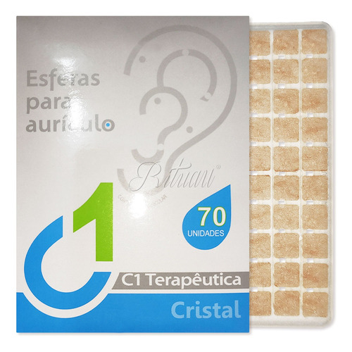 Ponto Auriculoterapia Cristal Auricular C/micropore -350 Un