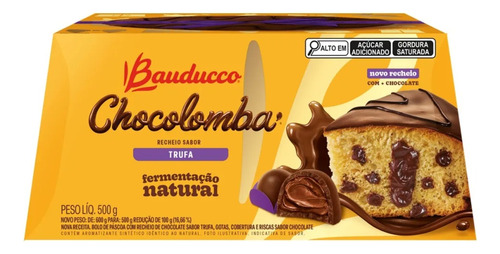 Chocolomba Pascal Trufa E Gotas De Chocolate Bauducco 500g