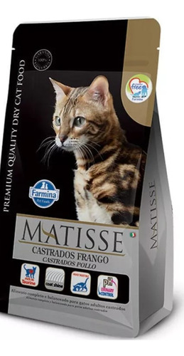 Alimento Matisse Castrados Gato Adulto Sabor Pollo  De 2kg