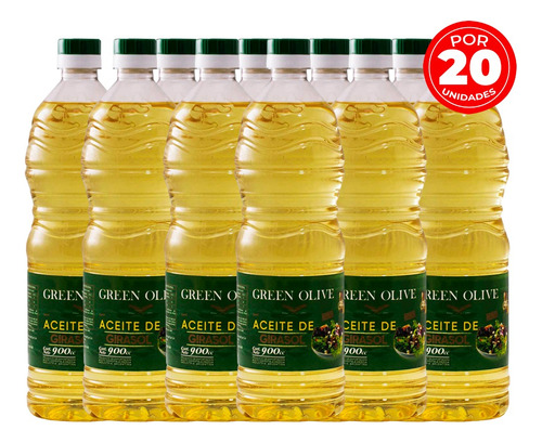 Aceite De Girasol Green Olive 20un X900cc
