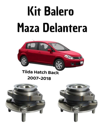 Baleros Maza Ruedas Delantera 2 Pz Tiida Hatch Back 2011