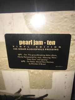 Pearl Jam Ten Redux Doble Vinil Nuevo Sellado