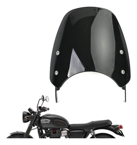 Parabrisa Parabrisa Para Triumph Bonneville T100 T120 Negro