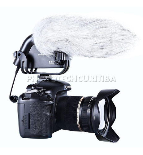 Microfone Para Câmera Dslr Boya By-vm190 Direcional Profis