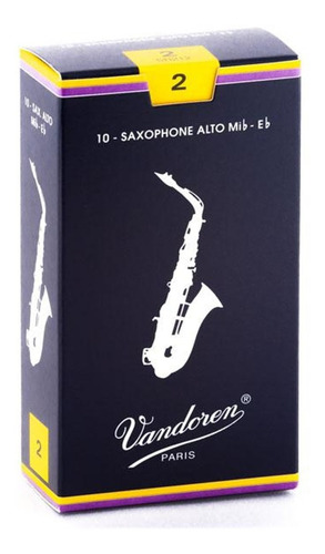 Cañas Vandoren Sax Alto  2 Sr212 (10) Envio Gratis