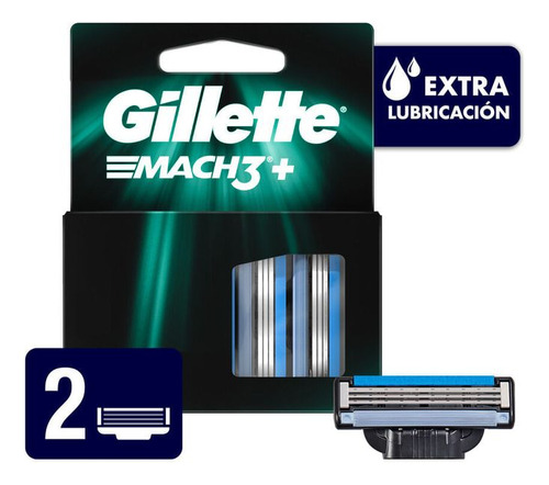 Cartuchos Gillette Mach3 - 2 Respuestos 