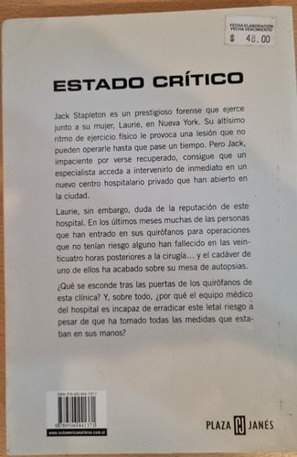 Imagen 2 de 2 de Estado Crítico - Robin Cook
