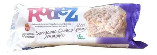 Galletas De Arroz Yamani X24 Con Sarraceno Y Quinoa Sin Tacc