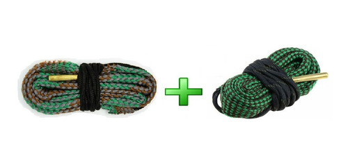Kit Com 2 Bore Snake .40 S&w + .22/ 5,56 P/ Limpeza De Cano